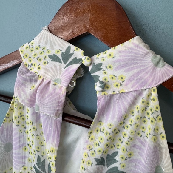 Ted Baker Sutton Light Yellow Twist Neck Frill Detail Mini Dress. NWT. Size 4 - Picture 10 of 16